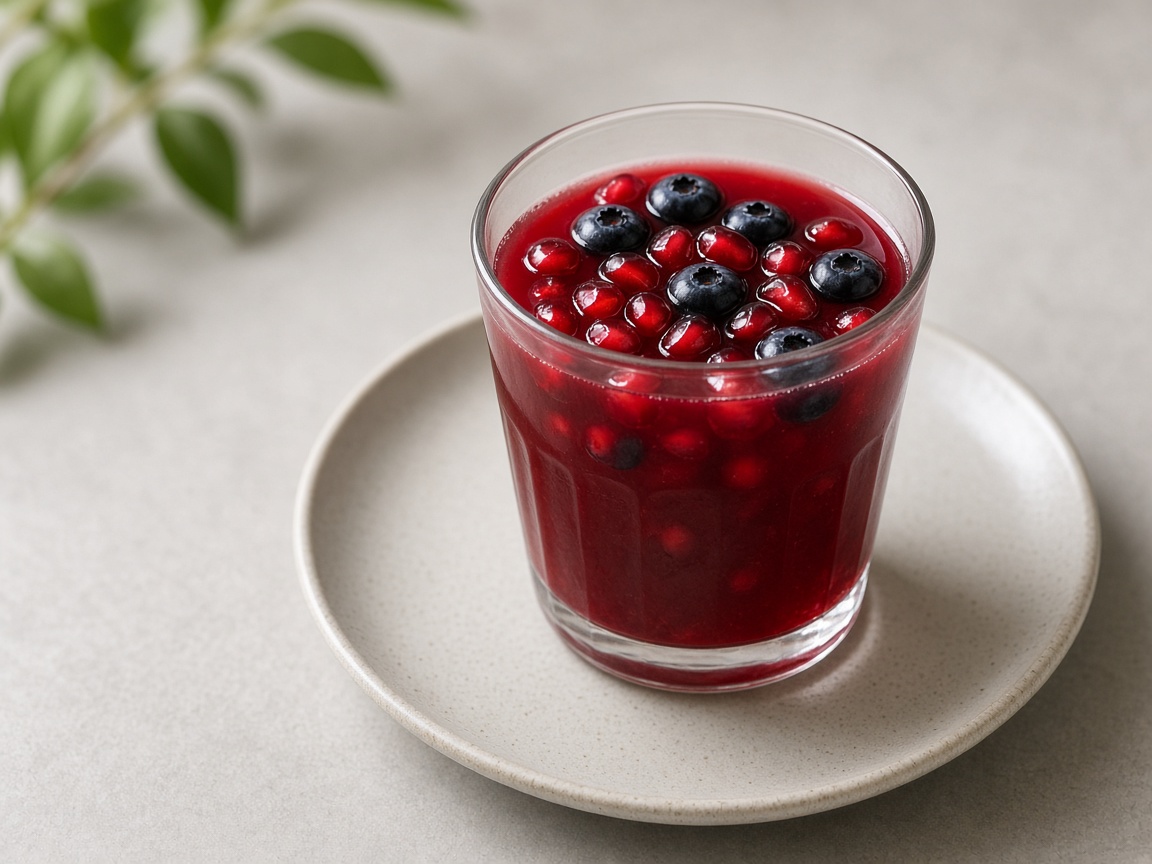 Agua de arándano y granada
