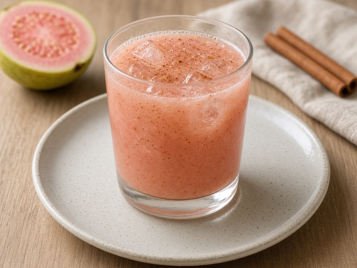 Agua de guayaba y canela