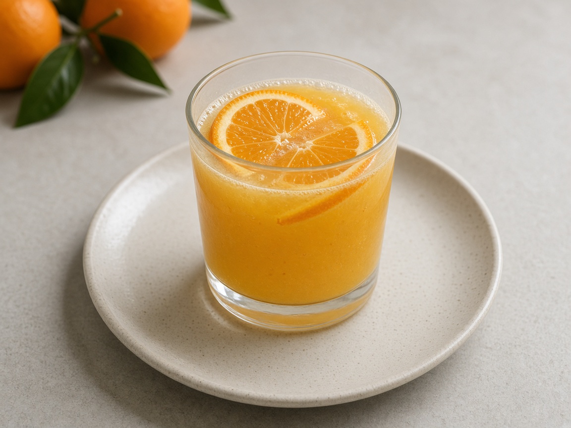 Agua de mandarina fresca