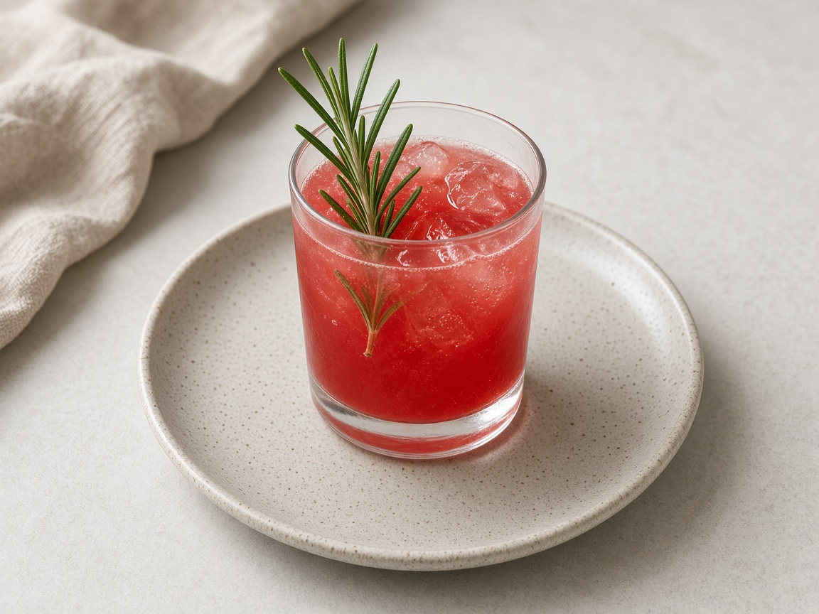 Agua de sandía y romero