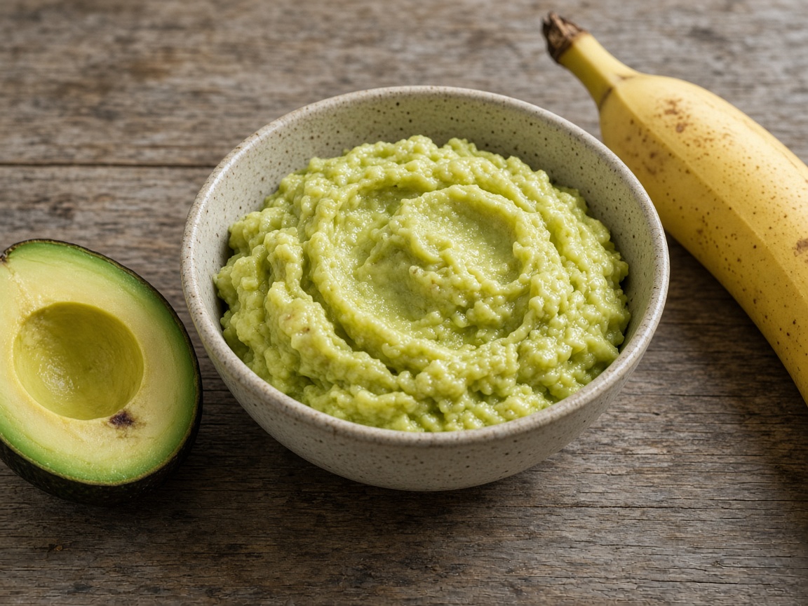 Aguacate con plátano