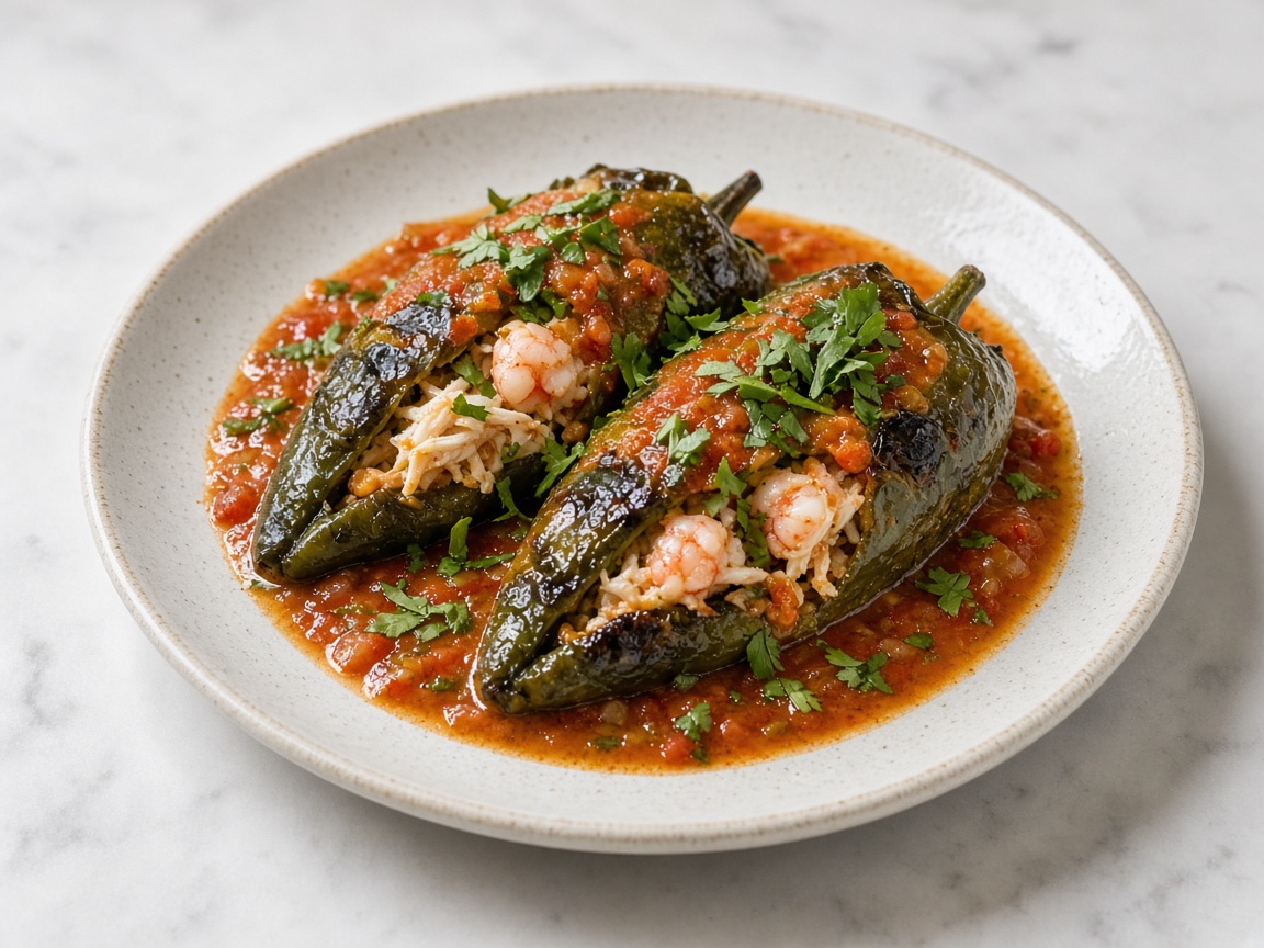 Chiles rellenos de vigilia