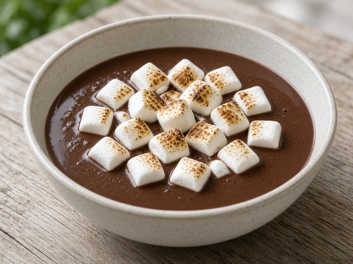 Chocolate con malvaviscos