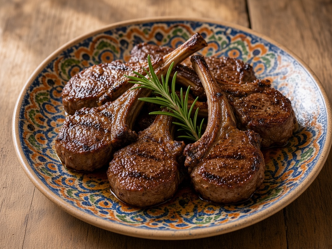 Chuletas de cordero a la parrilla