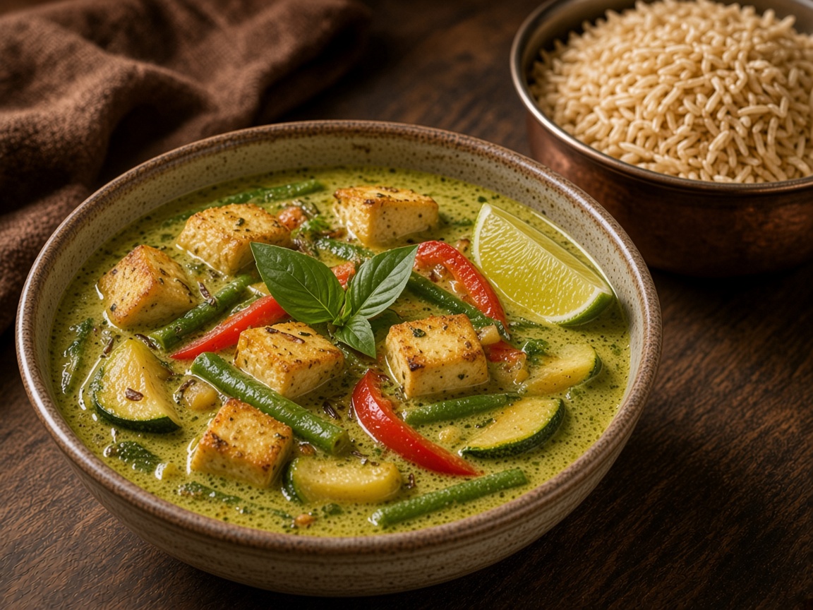 Curry verde de verduras