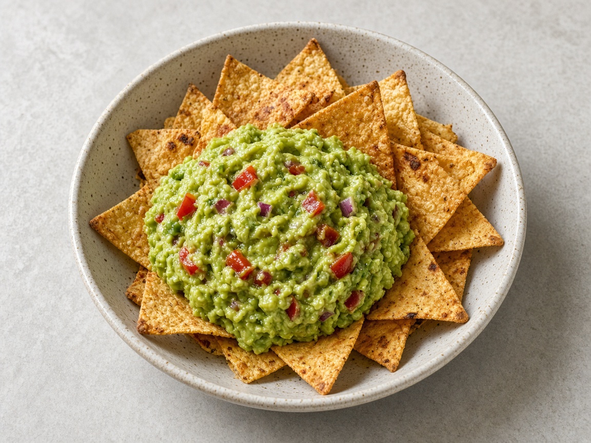 Guacamole con totopos