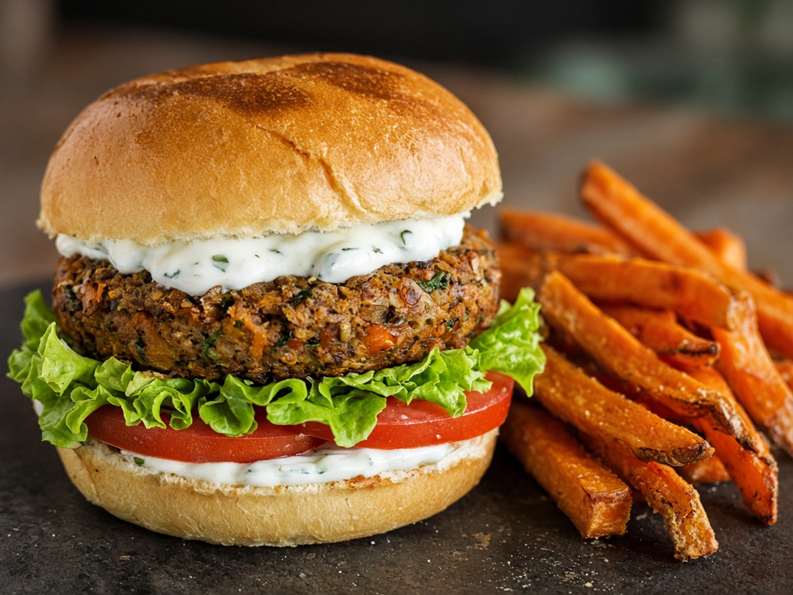 Hamburguesa de lentejas