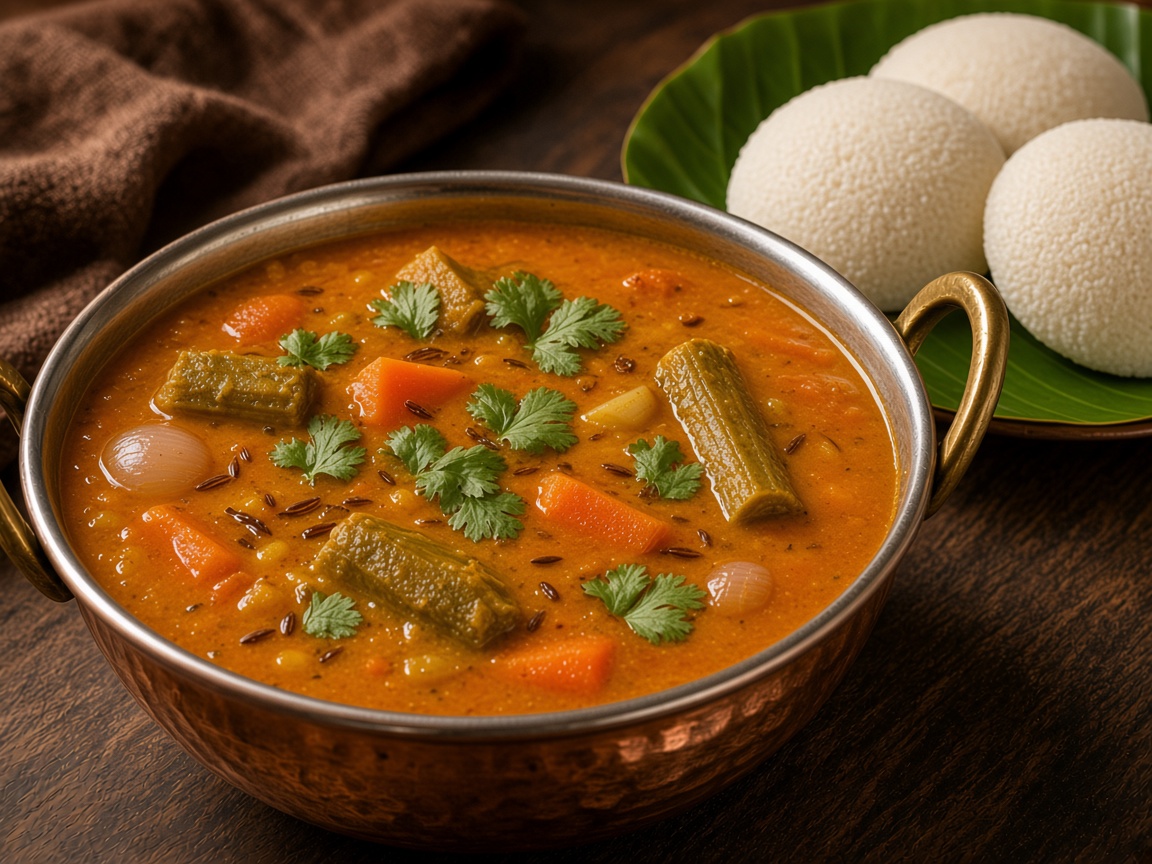 Idli con sambar