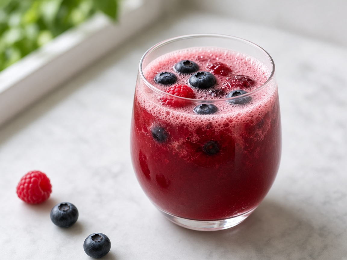 Jugo de frutos rojos