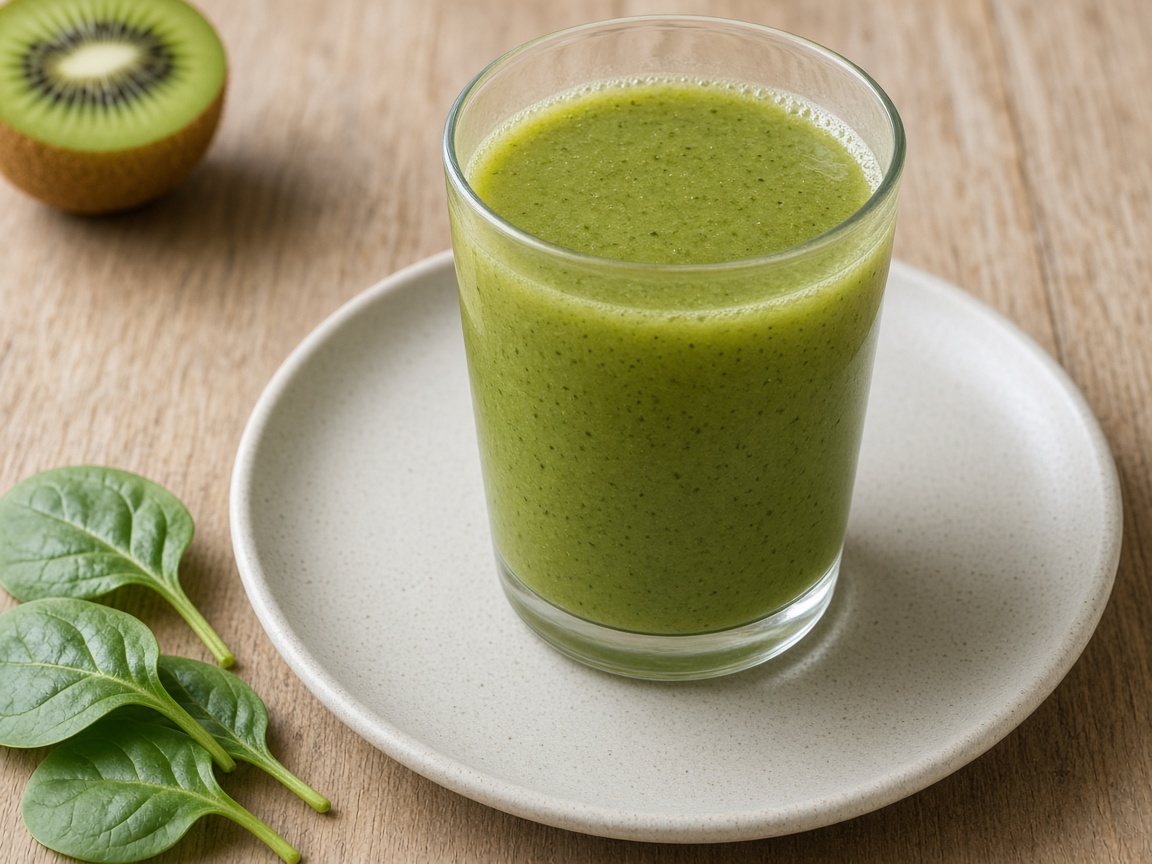 Jugo de kiwi y espinaca