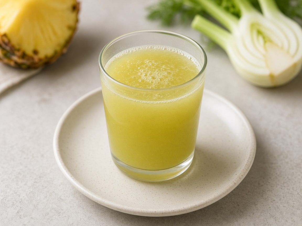 Jugo de piña e hinojo
