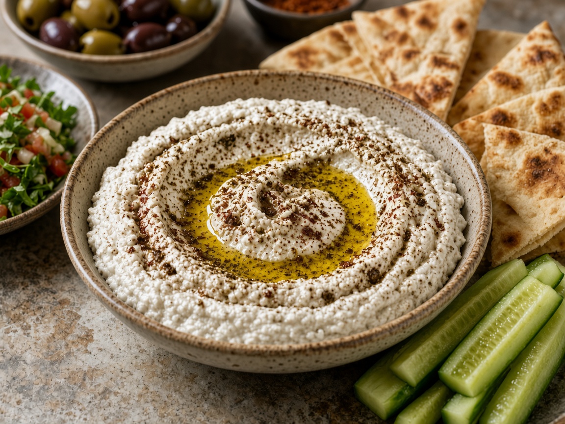 Labneh con hierbas