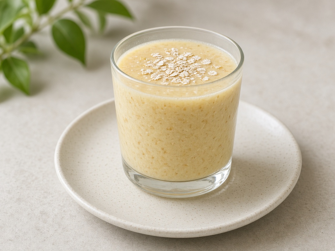 Licuado de piña y avena