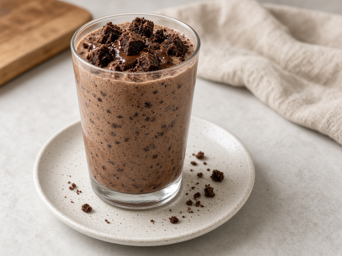 Malteada de brownie