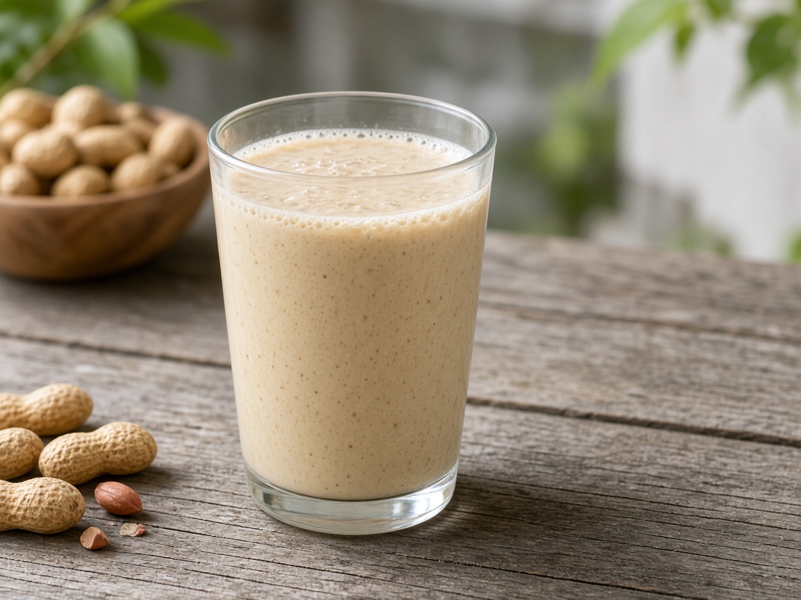 Malteada de cacahuate