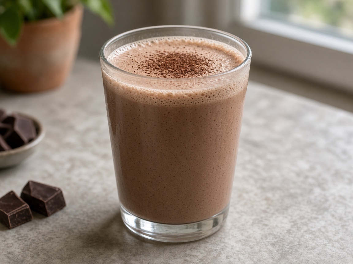 Malteada de cacao amargo