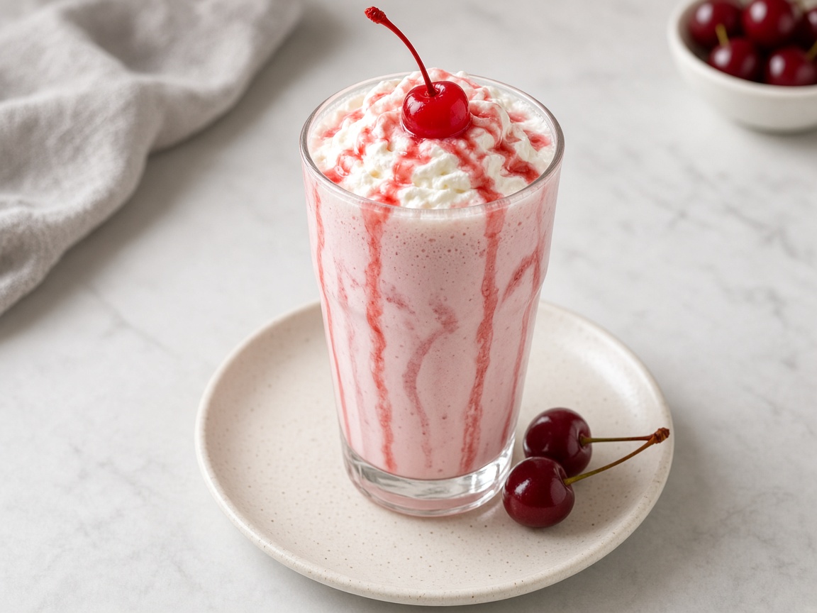 Malteada de cereza