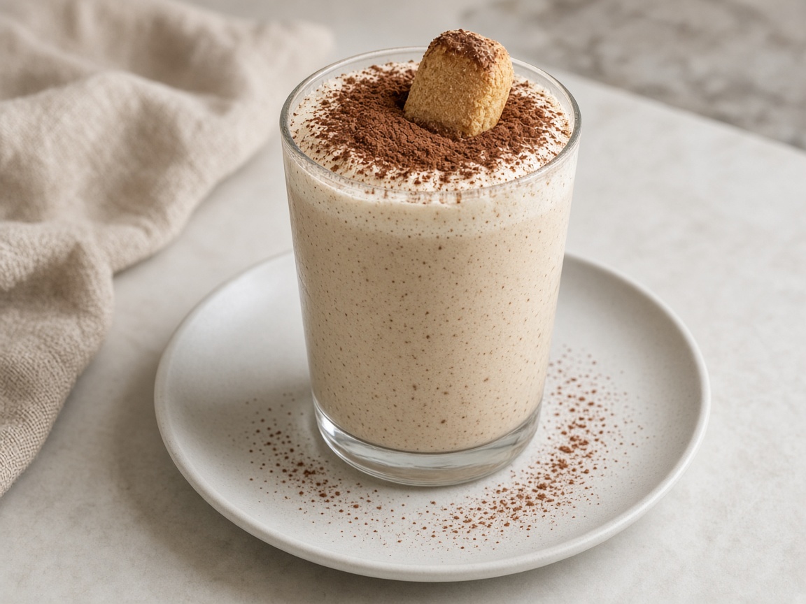 Malteada de tiramisú