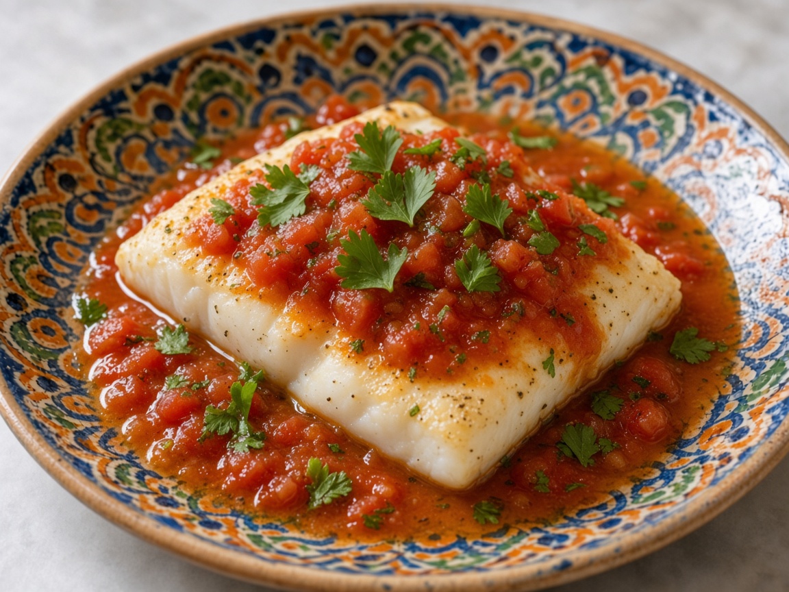 Merluza con jitomate