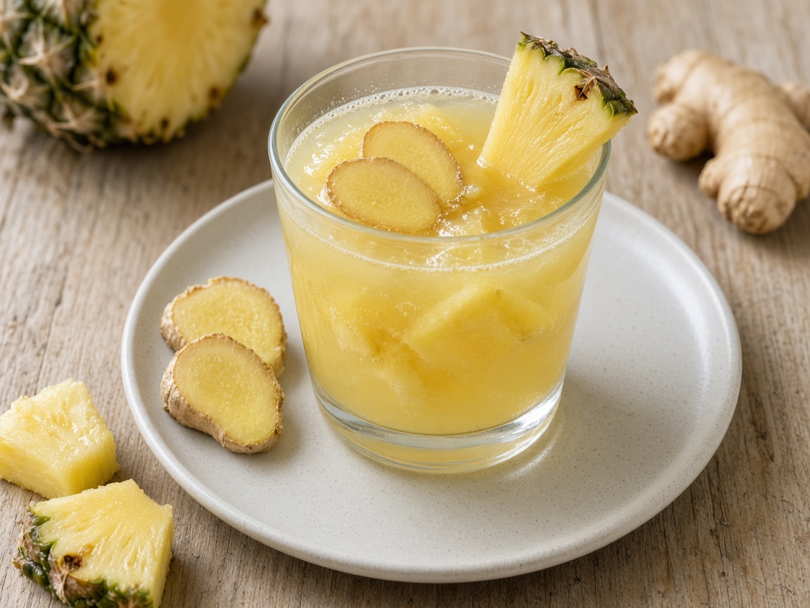 Piña y jengibre
