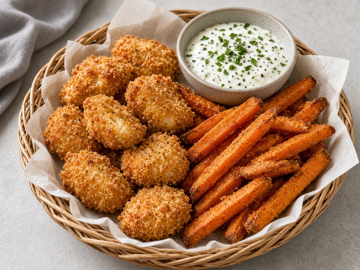 Nuggets de pollo al horno