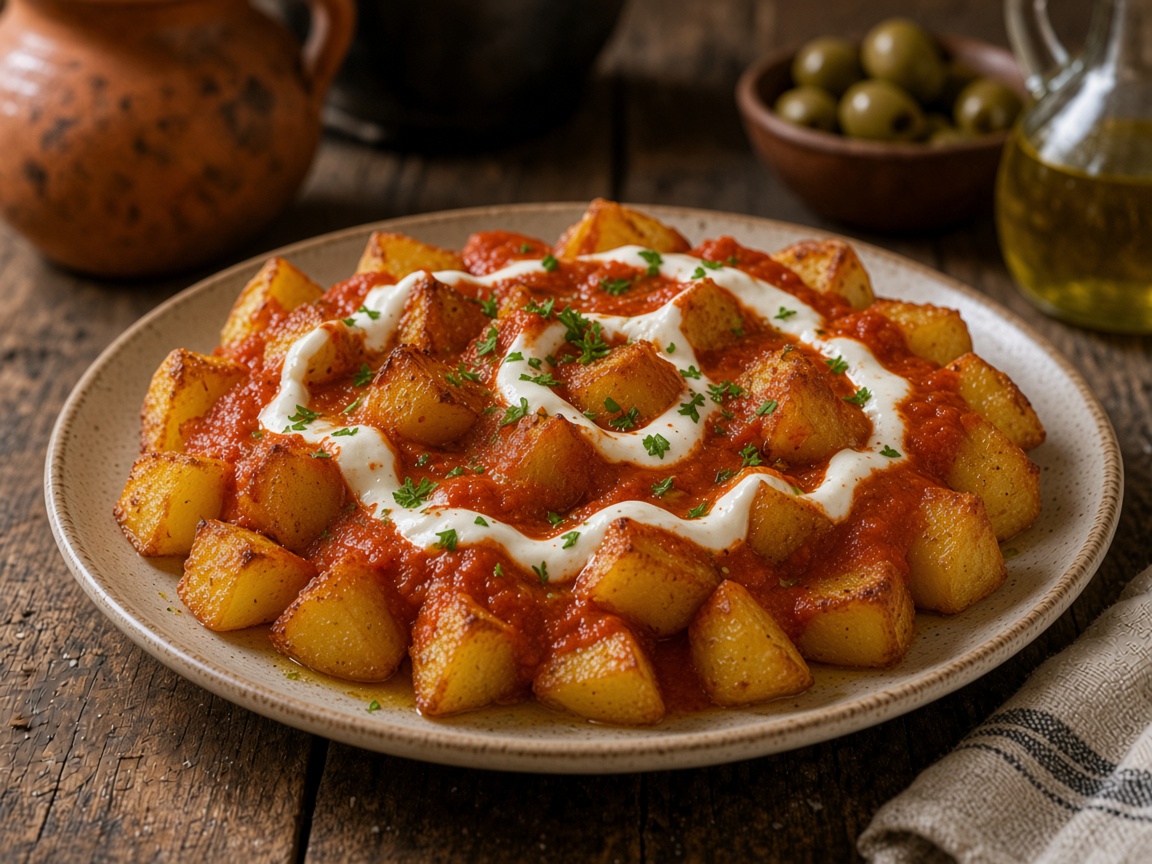 Patatas bravas al horno