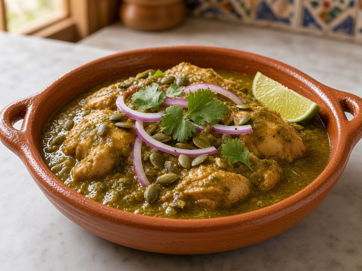 Pipián verde de pollo