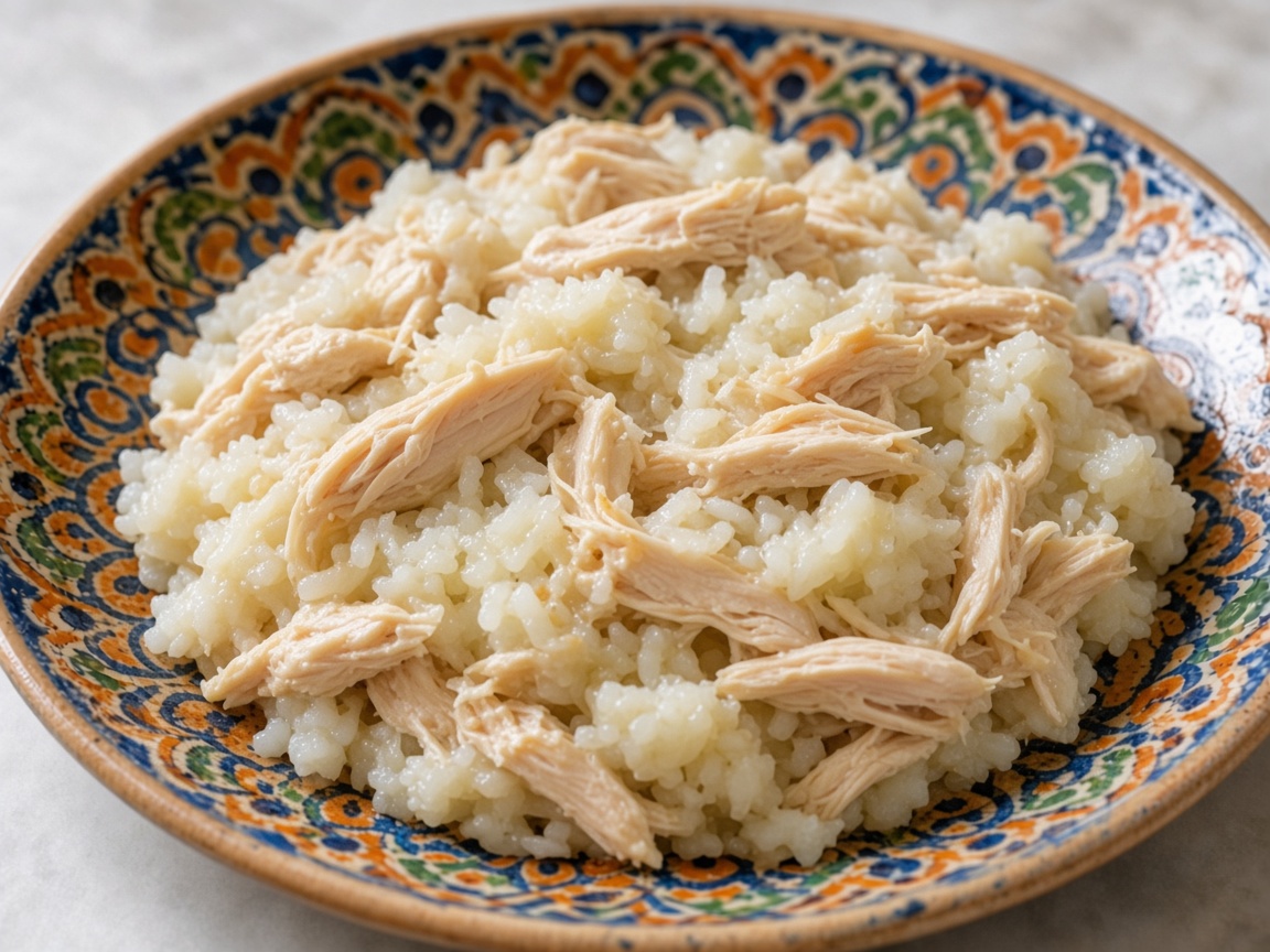 Pollo con arroz para bebé